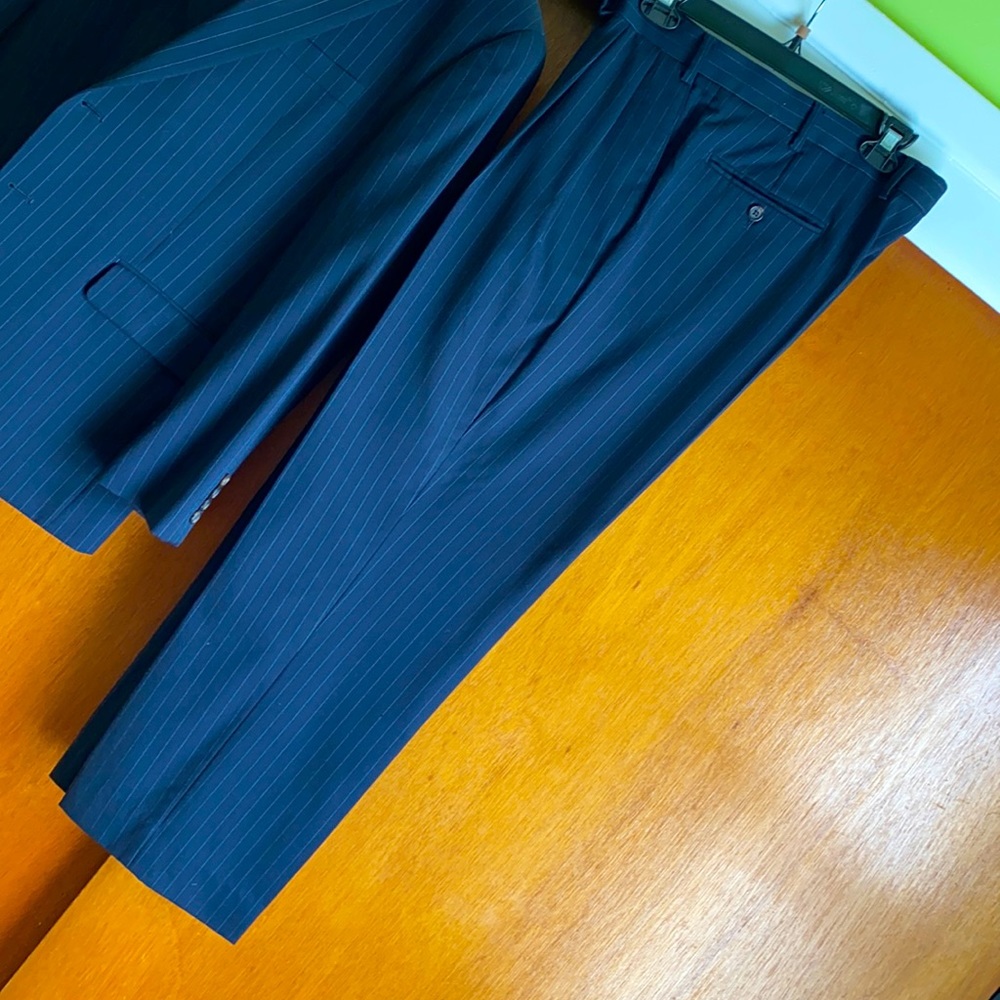 Ralph Lauren pinned stripe navy blue